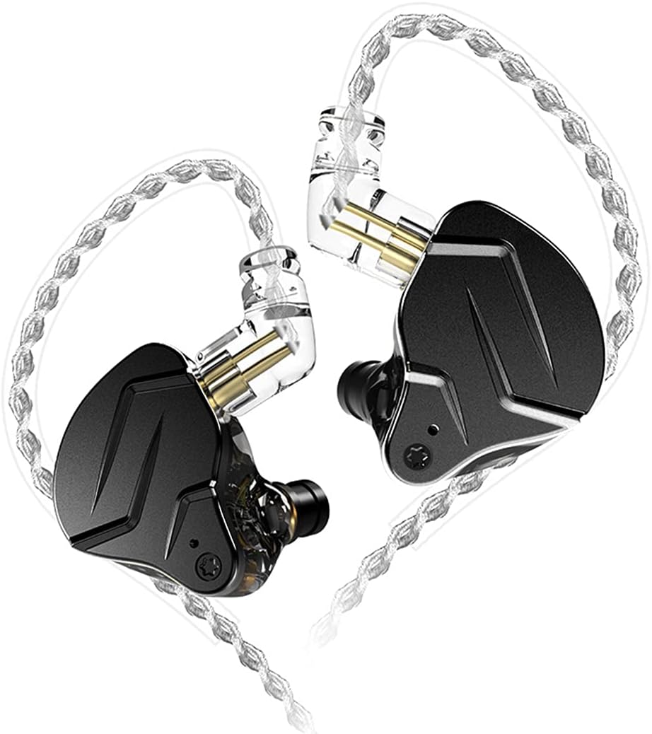 KZ ZSN Pro X Auriculares In-Ear Monitor 1BA+1DD HiFi con Cable Desmontable – Auriculares Deportivos y Gaming con Cancelación de Ruido Pasiva, Compatible con PC, Teléfono y Tablet